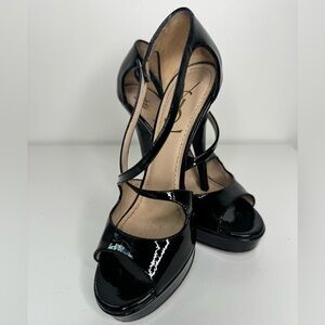 Yves Saint Laurent Patent Leather Heels Sz 37.5